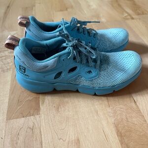 Salomon Light Blue Running Shoes